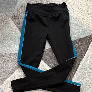 Kids Black and Blue Leggings